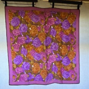 Moonbat Floral Scarf in Pink and Orange